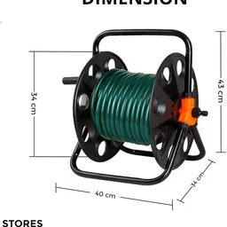 ROOTS & LEAF Garden Hose Reel – Retractable Hose Winding System, Supports up to 20 Meters Garden Hose Stand image 3