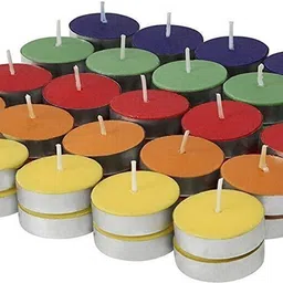 shivatri Wax Tealight Candles for Diwali Decoration, Unscented 4Hr Burn Candle image 1