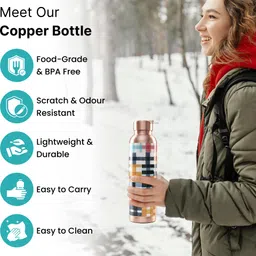 the better home 950 ml Copper Bottle image 2