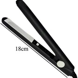 Faigy Mini Hair Straightener Crimper Flats Iron Easy To Carry Beauty 2 in 1 Mini Bangs Hair Straightener Beauty Flat Iron Heating Curler Ceramic Tourmaline Plate Wave Straightener Hair Straightener image 3