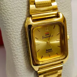 zyrowear Analog Watch - For Men Watch For Men Gold Color Waterproof Square Watches image 2