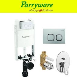 parryware Half Frame Concealed Cistern, with divater body upper Pluto set of 1 pic 118 Dual Flush Tank-picture-15