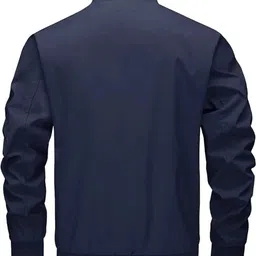 mia fashion Men Solid Bomber Jacket image 2