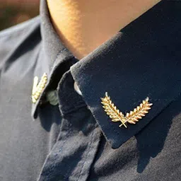 FURE Cross Leaves Collar Pins Brooch image 4