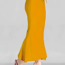 Uniquefashion FISH_MUSTARD_S Lycra Blend Petticoat image 4
