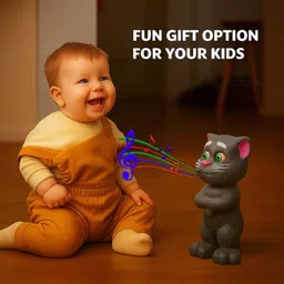toyozilla Talking Tom Cat Toy for Kids | Musical Light & Sound Interactive Toy image 5
