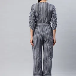cottinfab Striped Women Jumpsuit image 4