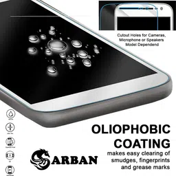 ARBAN Front and Back Tempered Glass for OnePlus Ace 6 5G Frontback Tempered Glass Screen Protector | Edge to Edge Full Coverage | 9H Hardness ( 1 FRONT TEMPERED GLASS + 1 CARBON FIBER BACK ) FX01 image 4