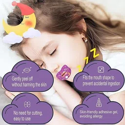 k2j Aid 30pcs Mouth Shape Anti-Suffocation Design Mouth Tape Nose Clip image 4