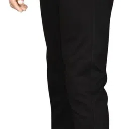 hittco Men Solid Black Track Pants-picture-16