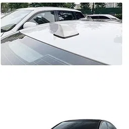 suprozo Car roof shark fin working antenna white colour for C h e v r o l e t Cruze Aerial Shark Antenna Whip Vehicle Antenna image 1