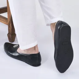 fausto Classic Ethnic Evening Wedding Party Comfort Embroidery Slip On Jutis and Mojaris For Men image 2