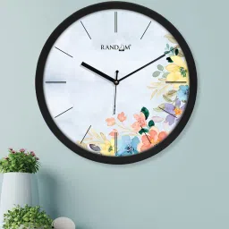 random Tic Toc Multicolour Plastic Wall Clock image 1