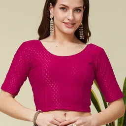 priyanka traders Round Neck Women Blouse-picture-35