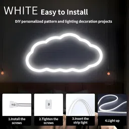 shinepark 600 LEDs 5 m Purple, White Steady Strip Rice Lights image 2