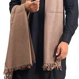 WEAVER VILLAS Wool Self Design Men Shawl image 4