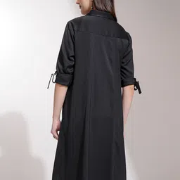 tokyo talkies Cotton Blend Solid Coat For Women image 2