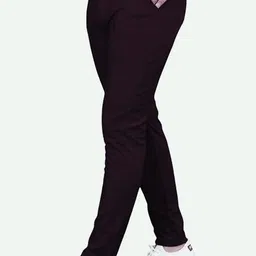 discofashionhub Men Straight Fit Purple Polyester Trousers image 3