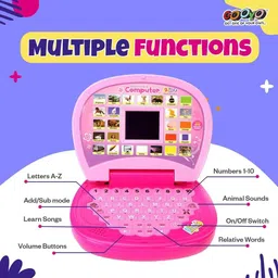 goshoppe enterprises Laptop Kids Pre-School Tablet Educational Computer Game Study Toy image 2