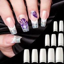 kisanpatel 500Pcs Natural False Nails Tip image 5