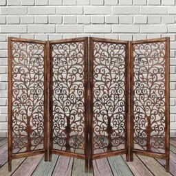 shilpi Wooden Room Verde Divider In Brown image 1
