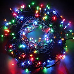 112 LED Black Wire Fairy String Lights with Multi Mode Remote for Diwali. Candle-image-18