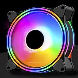 US1984 RGB Gaming Fans, Dual Light Loop RGB LED Fans, Quite Cooling Computer Fans Coler Cooler image 4