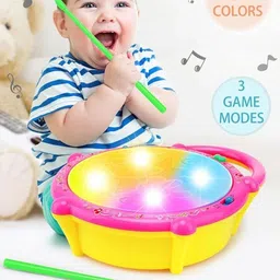 kidzblend 3D Flash Drum Toy with Flash Light & Music Effects image 4