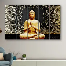 saf Buddha UV textured 6MM MDF Premium Large Panel Digital Reprint 40 inch x 24 inch Painting-picture-18