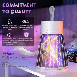 generic Mosquito Killer International Eco Friendly Bug Zapper Mosquito Lamp Dual Mosquito Zapper Lamp Indoor Insect Trap Portable Killer Lamps Easy for Home 2 image 2