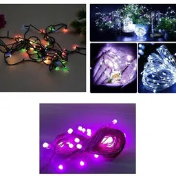 nirvair 124 LEDs 15 m Multicolor Steady Strip Rice Lights-picture-10