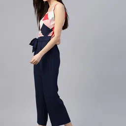 zima leto Color Block Women Jumpsuit image 3