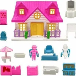 mahi zone Dream Funny House Play Set Doll House Set for Boys and Girls_M57-picture-34
