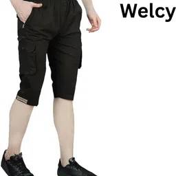 welcy Solid Men Three Fourths image 3