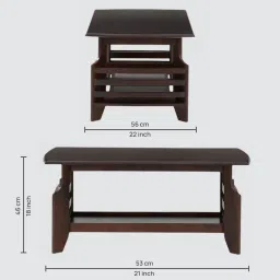 royaloak Muar Coffee Table in Brown Finish image 2
