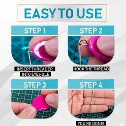 khusha creations 10 Pcs Needle Threader Set for Hand Sewing, Embroidery & Machine Needles image 3