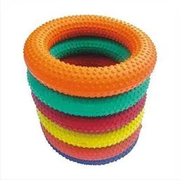 ankaro rubber Dotted griper ring multicolour pack of 6 Rubber Tennikoit Ring image 3