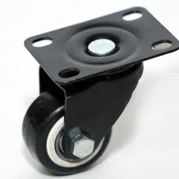 pacificmovers 2-inch PVC Coated Caster With Double Ball Bearing Break 360-degree Rotating Swivel Furniture Caster image 3