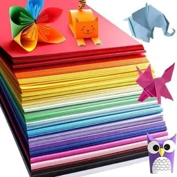 tabyaan 50pcs A4 Size Color Sheets Art and Craft Paper Double Sided Colored Silhouette Paper Sheet image 1