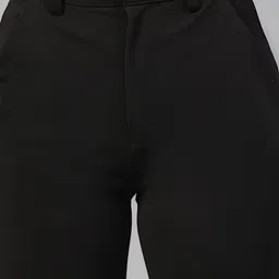 kotty Women Regular Fit Black Viscose Rayon Trousers image 5
