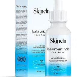 skincin Hyaluronic Acid Serum for Intense Hydration & Glowing Skin | Lightweight, Non-Sticky Face Serum with Antioxidants | Anti-Aging Moisture Booster for Men & Women | Plump & Smooth Skin (30ml)-picture-11