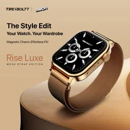 Fire-Boltt Rise Luxe Bluetooth Calling 47mm (1.85), Metal Body & Rotating Crown, 123 Sports Smartwatch image 2