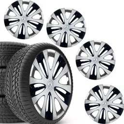 hotrenz CAR WHEEL CAP/ WHEEL COVER ERTIGA OLD DEGINE "SILVER_BLACK_COLOUR" 15 INCH Wheel Cover For Toyota Innova, Bolero, Zest, Polo, Ertiga, Manza, SX4, Sumo, Etios, Baleno, Xylo, Glanza V image 5