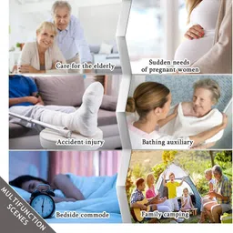 the srdvx 7 Powder Coated Commode Stool Indian Toilet Commode Chair for Adults Commode Chair image 5