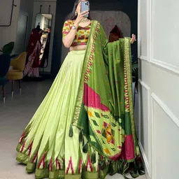 hem selles Printed Semi Stitched Lehenga Choli-picture-10