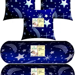 actos 3 Cushion And 2 Bolster Microfibre Nature Bolster Pack of 5 image 2