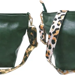 dakota Green, Green Women Sling Bag with Detachable Green Belt for Girls & Women image 1