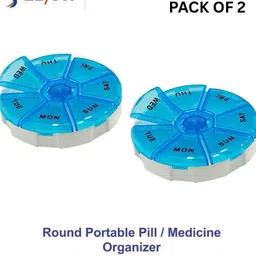 1-Time x 7-days Travel & Home use, Compact, Easy, Air-tight, Premium, BPA-Free Pill Box-image-14