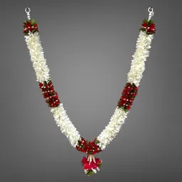 Artificial Mala for photo frame for god,weeding varmala for death photo frame Soft Fabric Garland-image-12