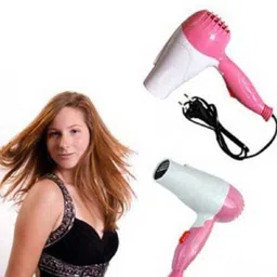 flying india Professional Stylish Foldable Hair Dryer N1290 for UNISEX, 2 Speed Control F256 Hair Dryer image 4